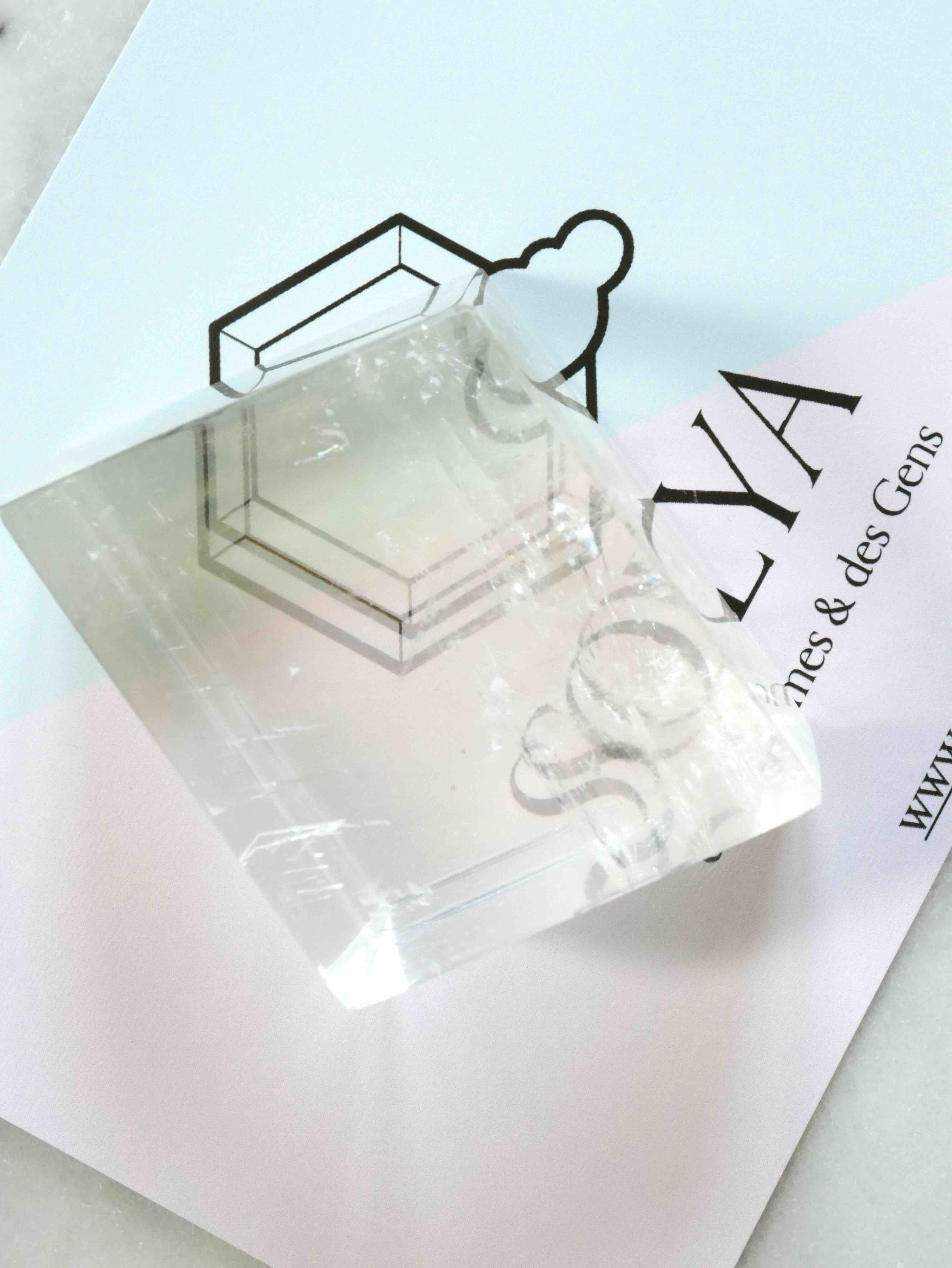 Calcite optique du Brésil – double réfraction – cristal transparent 5,2 cm – SOLYA Belgique