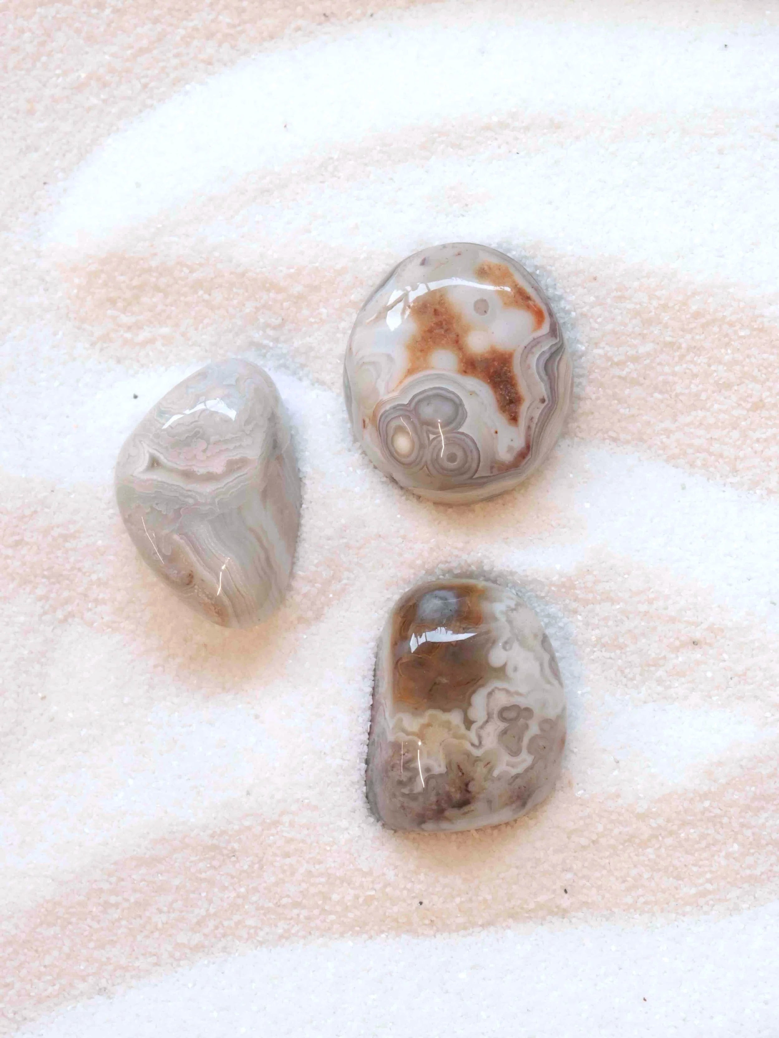 Agate du Mexique | Pierre pour l'audace & le bonheur | SOLYA | Pierres ethiques et naturelles en Belgique | Bijoux, cristaux et mineraux