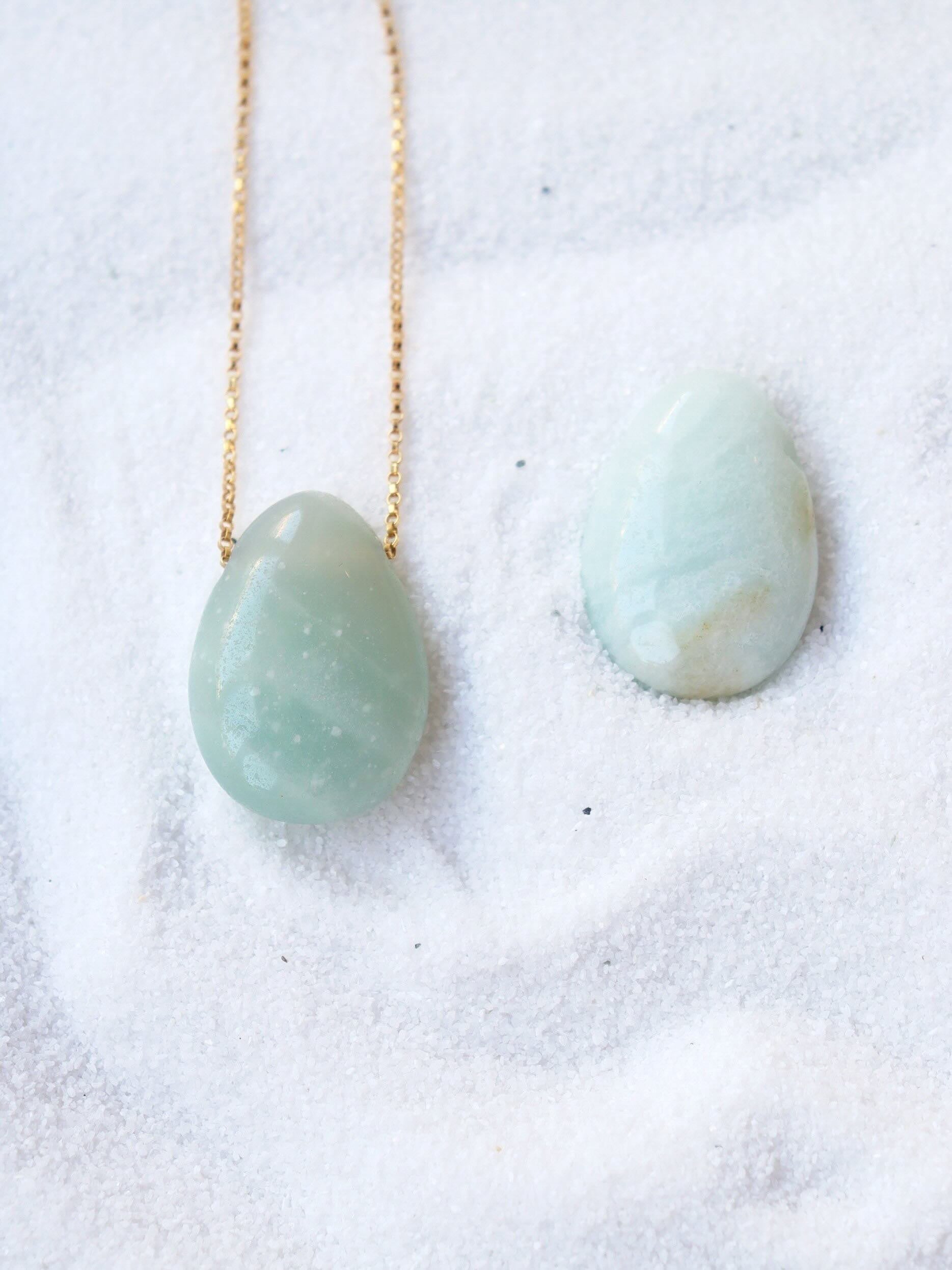 Gemme percée Amazonite 𖢻 Second souffle