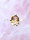Bague Citrine & Argent 925 𖢻 Joie