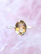 Bague Citrine & Argent 925 𖢻 Joie