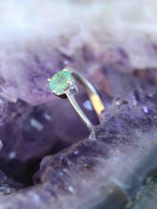 Bague Émeraude du Brésil Argent 925 - Pierre pour renouveller ses sentiments - SOLYA - Bijoux, Cristaux et mineraux en Belgique - Boutique de pierres naturelles et ethiques