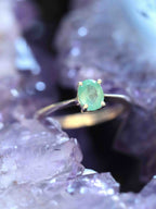 Bague Émeraude du Brésil Argent 925 - Pierre pour renouveller ses sentiments - SOLYA - Bijoux, Cristaux et mineraux en Belgique - Boutique de pierres naturelles et ethiques