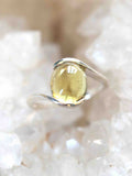 Bague Heliodore du Brésil & Argent 925 - Pierre pour l'épanouissement solaire - SOLYA - Bijoux, Cristaux et mineraux en Belgique - Boutique de pierres naturelles et ethiques