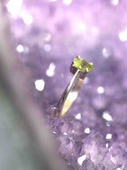 Bague Péridot & Argent 925 du Brésil - Pierre pour la réduction du stress - SOLYA - Bijoux, Cristaux et mineraux en Belgique - Boutique de pierres naturelles et ethiques