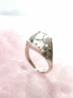 Bague avec Quartz à inclusions de Pyrite & Argent 925 - Pierre pour construire un projet - Boutique de bijoux, cristaux et mineraux en Belgique