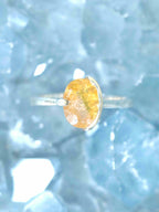 Bague Sphène & Argent 925 - Pierre pour rayonner d'une énergie lumineuse - SOLYA - Bijoux, Cristaux et mineraux en Belgique - Boutique de pierres naturelles et ethiques