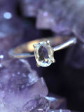 Bague Topaze incolore du Brésil & Argent 925 - Pierre pour retrouver son étincelle  - SOLYA - Bijoux, Cristaux et mineraux en Belgique - Boutique de pierres naturelles et ethiques