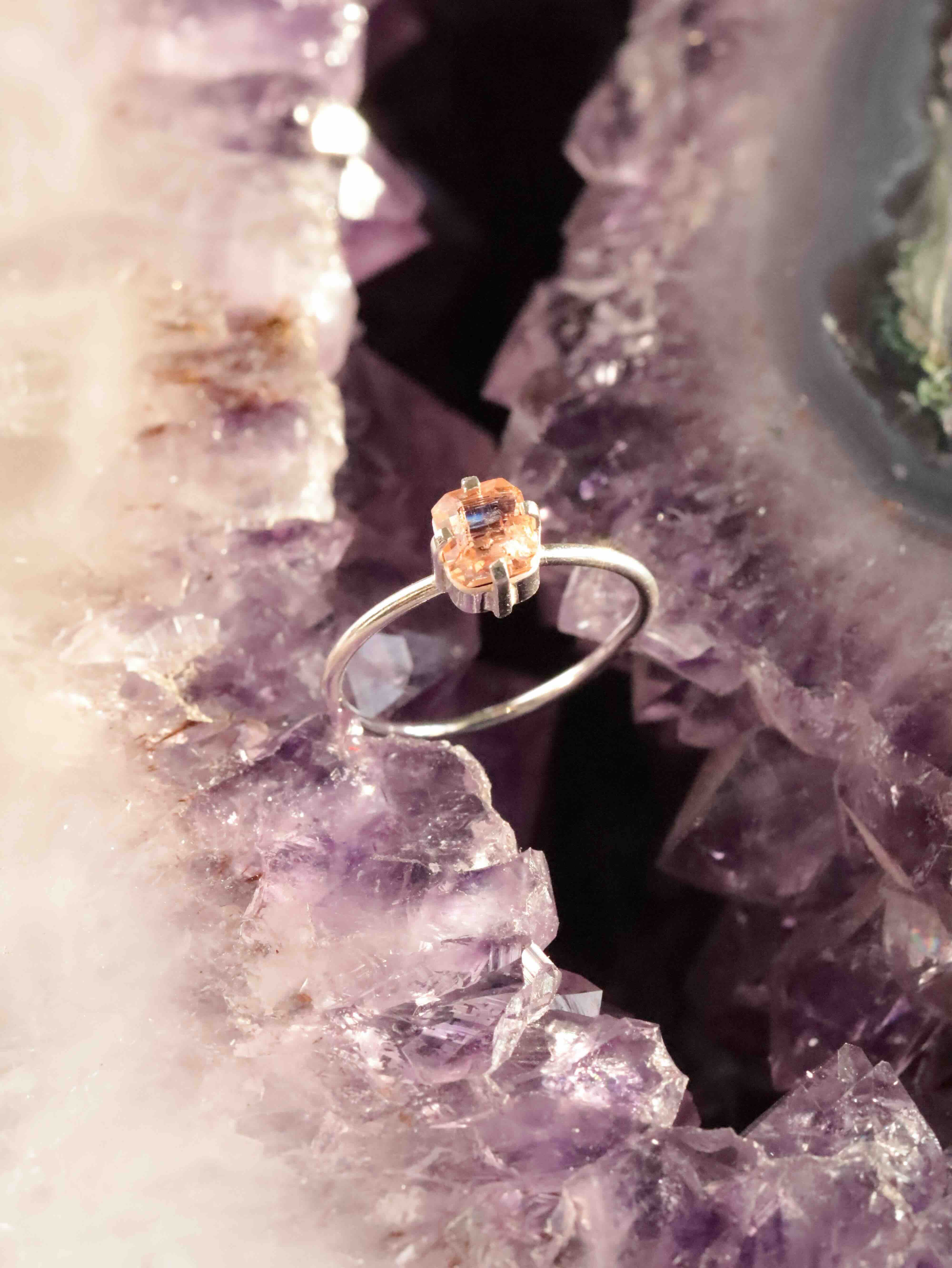 Bague Topaze & Argent 925  l SOLYA l Eshop de pierres éthiques & naturelles l Bijoux, cristaux & minéraux l Boutique de lithothérapie en Belgique