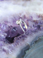 Bague Topaze incolore du Brésil & Argent 925 - Pierre pour retrouver son étincelle  - SOLYA - Bijoux, Cristaux et mineraux en Belgique - Boutique de pierres naturelles et ethiques