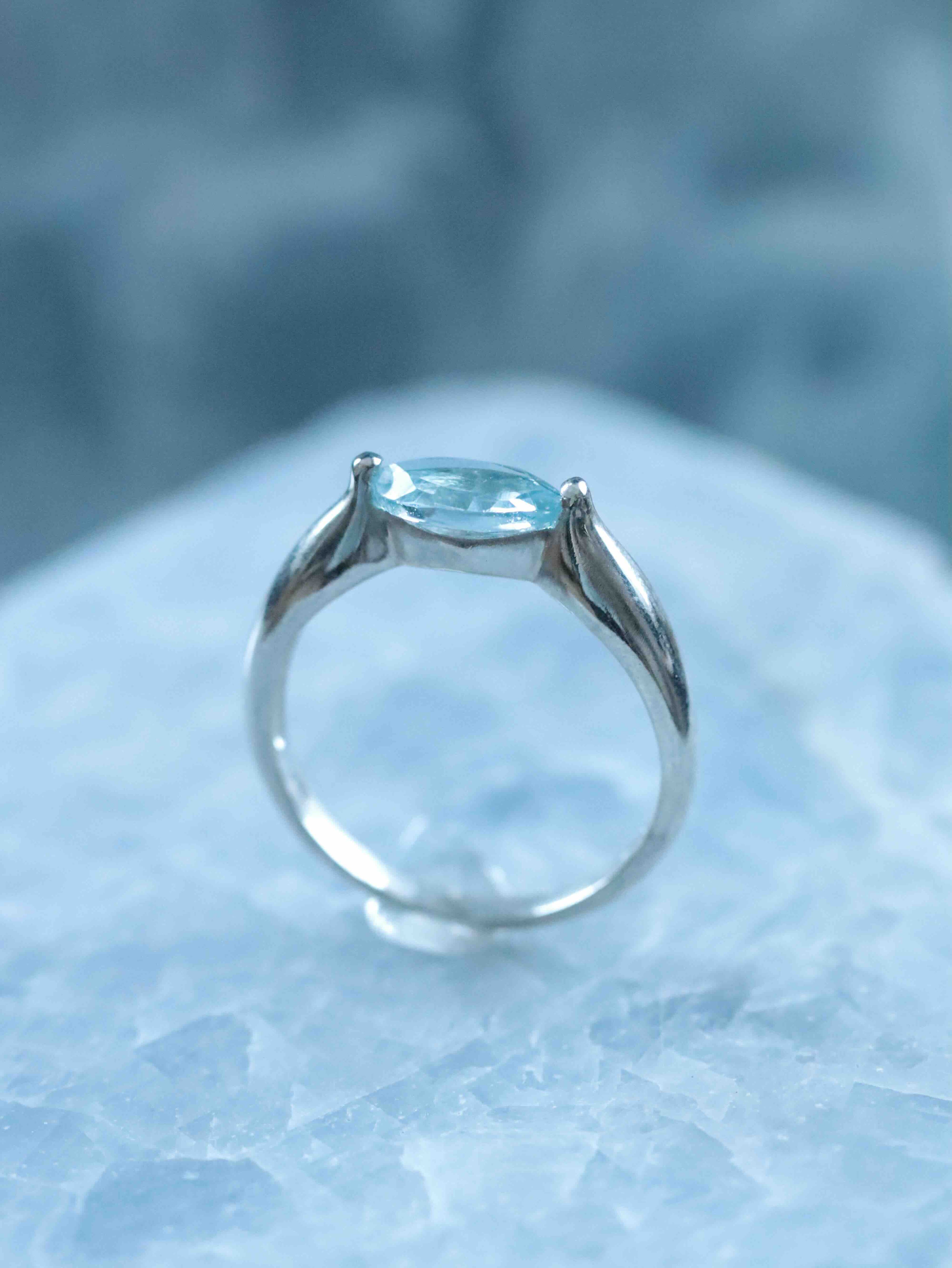 Bague Topaze et Argent 925 | Pierre pour retrouver l'inspiration | SOLYA | Bijoux, Cristaux et mineraux en Belgique | Eshop de pierres naturelles & ethiques