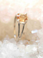 Bague Topaze impériale du Brésil & Argent 925 - Pierre pour avancer vers ses objectifs et rester positive - SOLYA - Bijoux, Cristaux et mineraux en Belgique - Boutique de pierres naturelles et ethiques