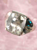 Bague avec Quartz à inclusions de Pyrite & Argent 925 - Pierre pour construire un projet - Boutique de bijoux, cristaux et mineraux en Belgique