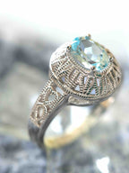 Bague Topaze & Argent 925 𖢻 Retrouver l'inspiration