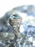 Bague Topaze & Argent 925 𖢻 Retrouver l'inspiration