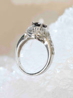 Bague granulée Grenat rouge du Brésil & Argent 925 - Pierre pour la force & la joie - SOLYA - Bijoux, Cristaux et mineraux en Belgique - Boutique de pierres naturelles et ethiques