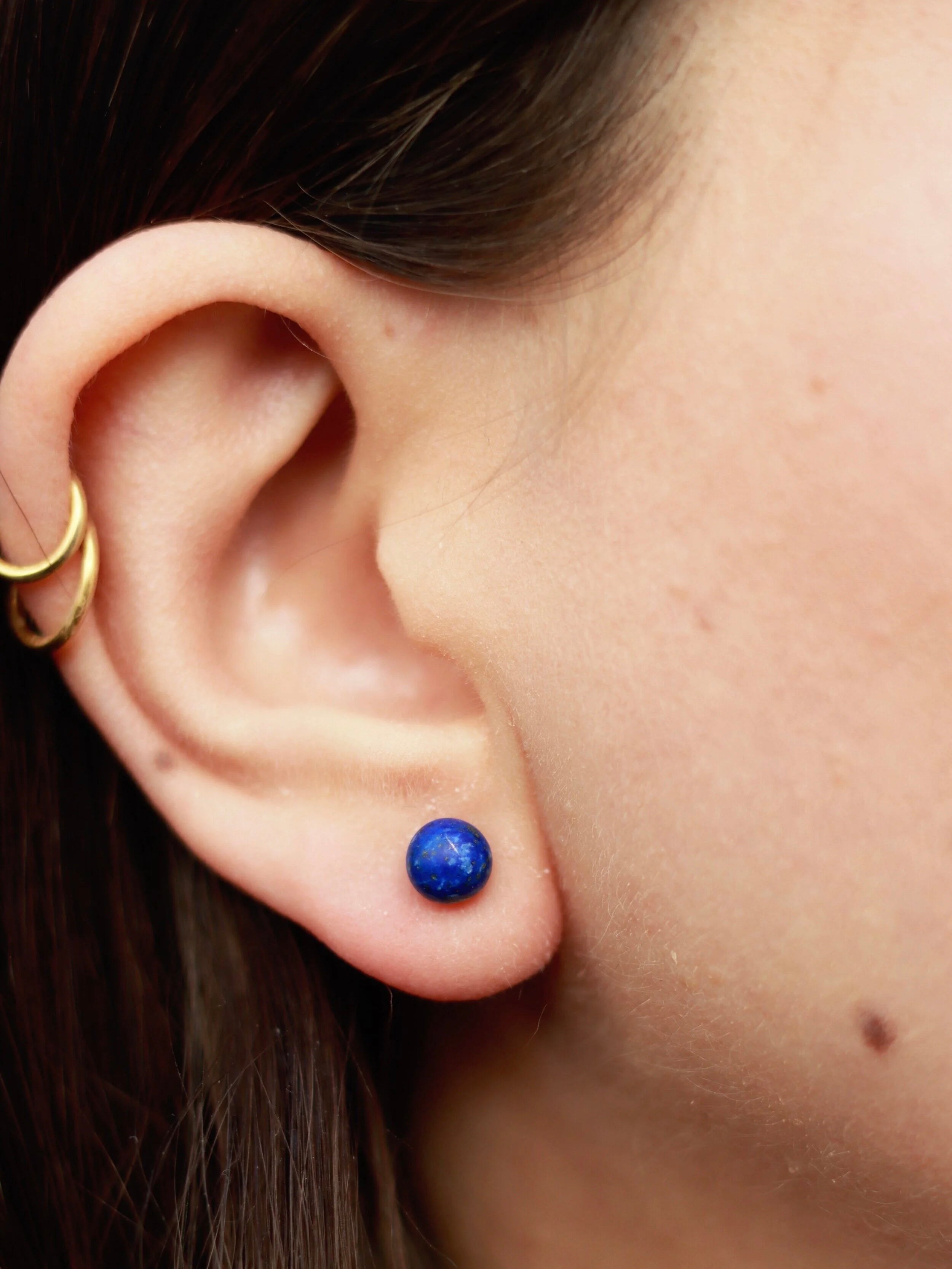 Boucles d'oreilles Lapis-lazuli | S'affirmer