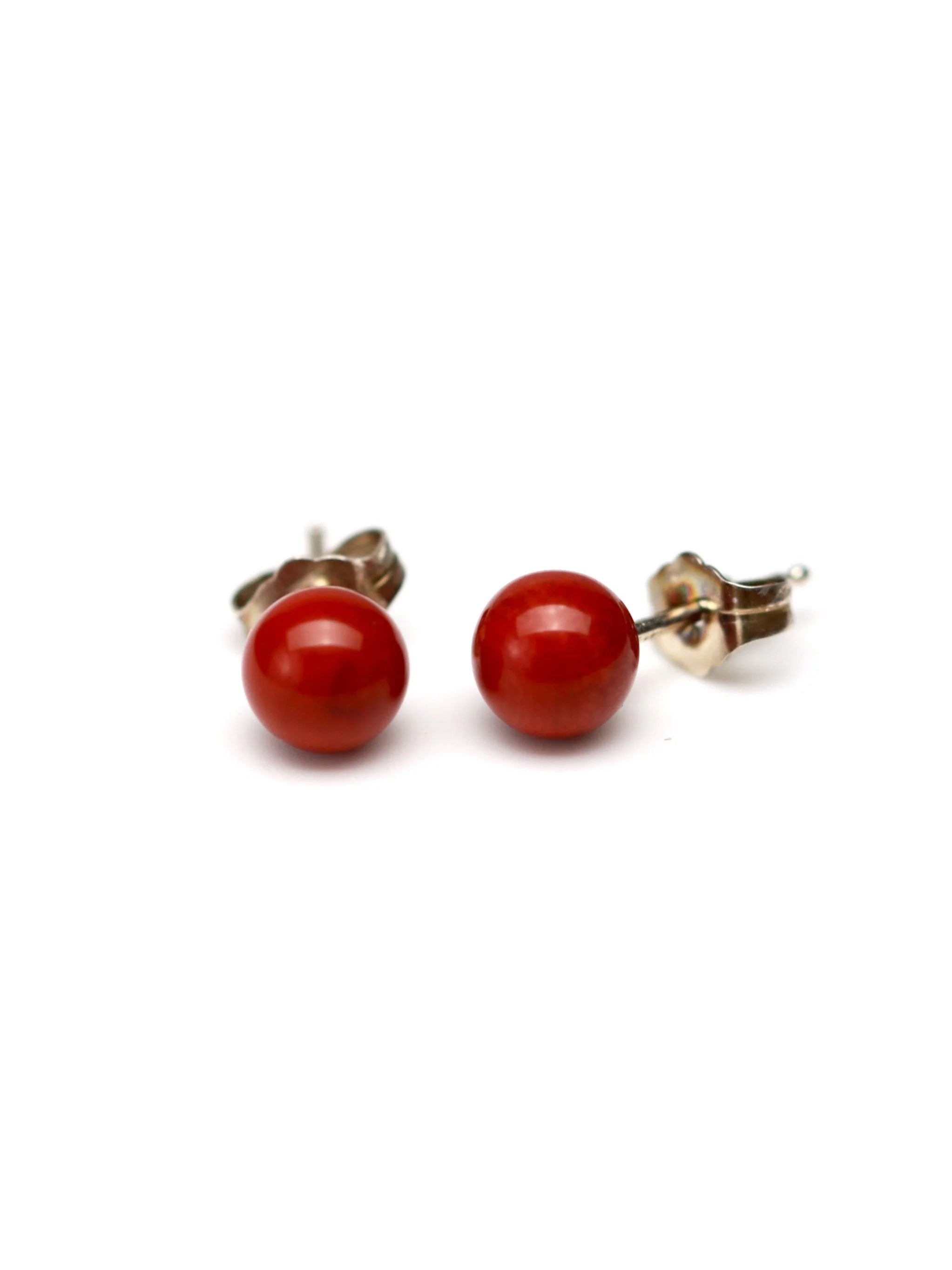 Boucles d'oreilles Jaspe rouge | Prendre sa place