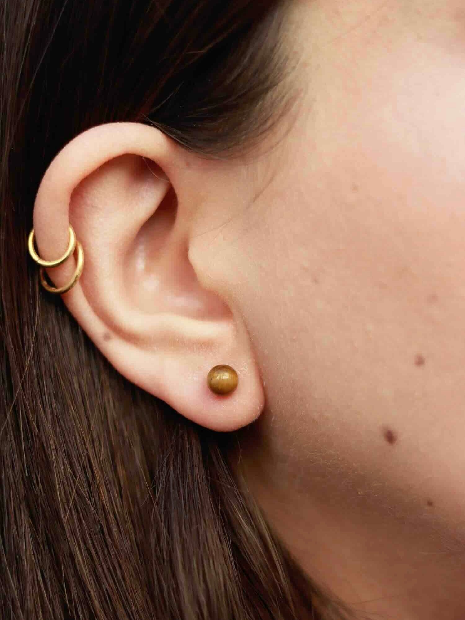 Boucles d'oreilles Œil-de-tigre | Laisser briller sa lumière intérieure