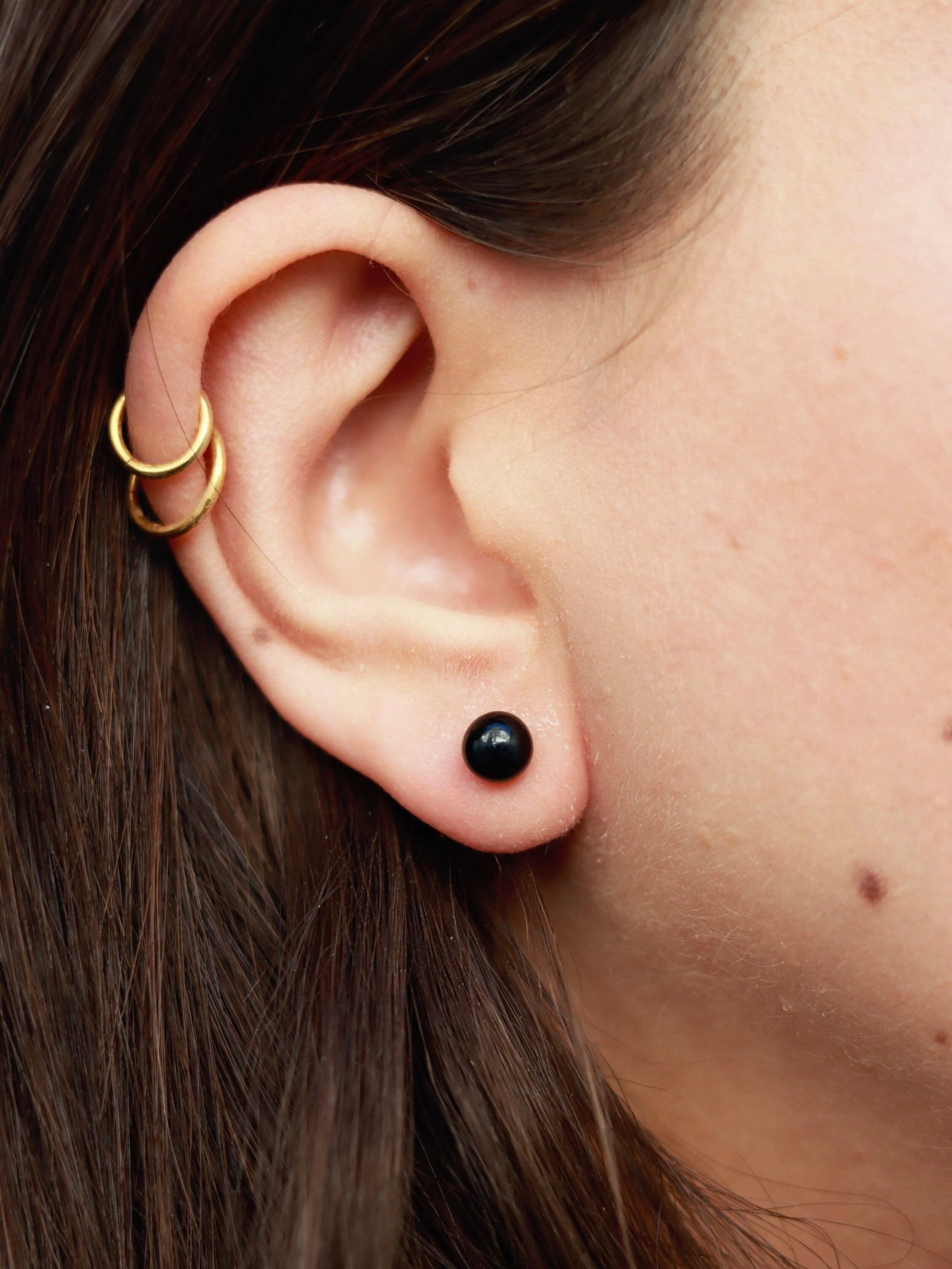 Boucles d'oreilles Tourmaline noire | Éloigner les énergies négatives