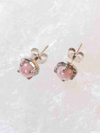 Boucles d'oreilles Rhodochrosite et Argent 925 - Pierre pour la guérison et la construction - Boutique de bijoux, cristaux et mineraux en Belgique
