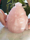 Bouddha Quartz rose du Bresil - Pierre pour l'Amour & la douceur - SOLYA - Bijoux, Cristaux et mineraux en Belgique - Boutique de pierres naturelles et ethiques