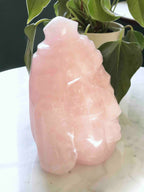 Bouddha Quartz rose du Bresil - Pierre pour l'Amour & la douceur - SOLYA - Bijoux, Cristaux et mineraux en Belgique - Boutique de pierres naturelles et ethiques