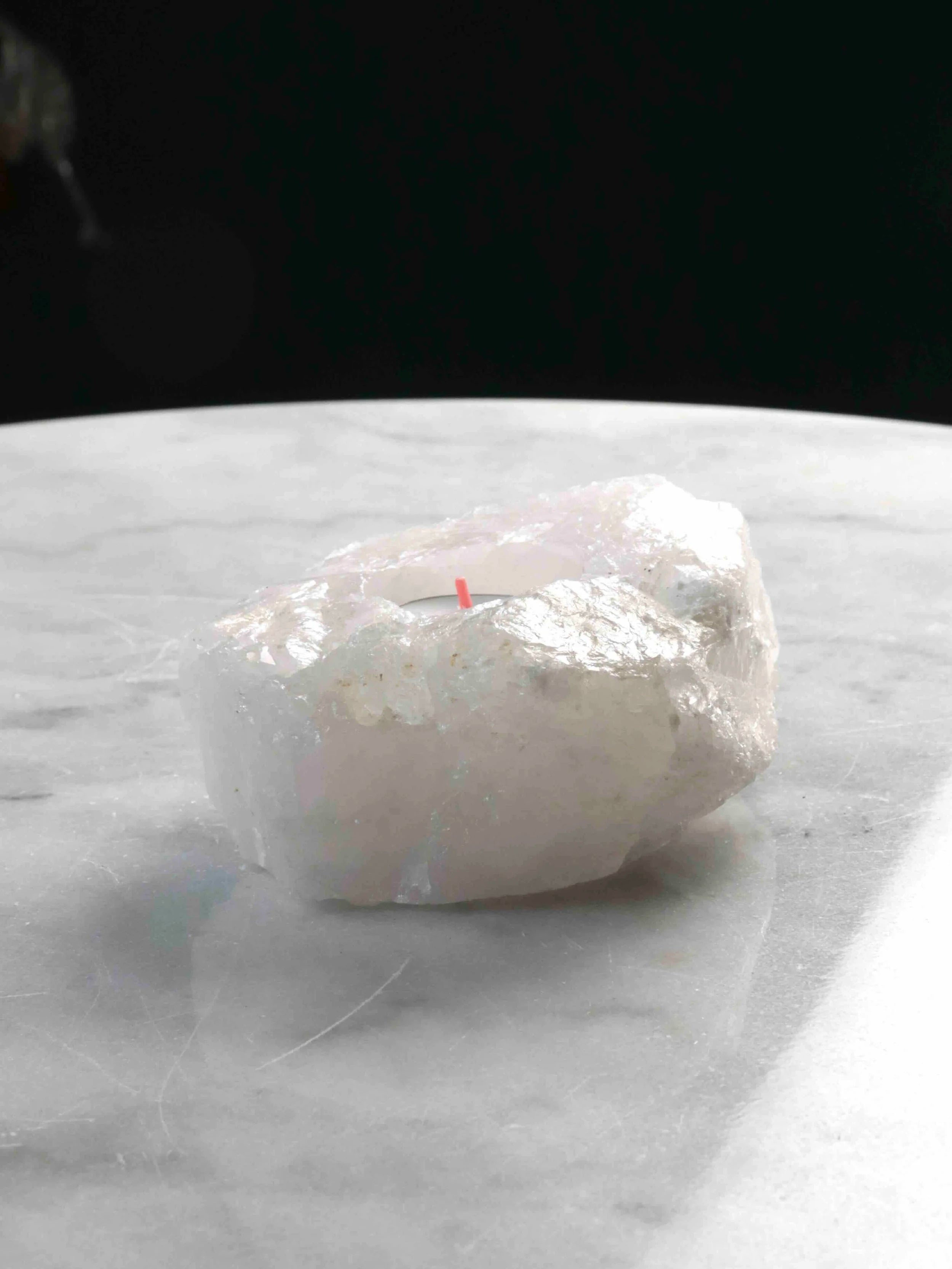 Bougeoir en Cristal de Roche | Se recentrer sur son intention