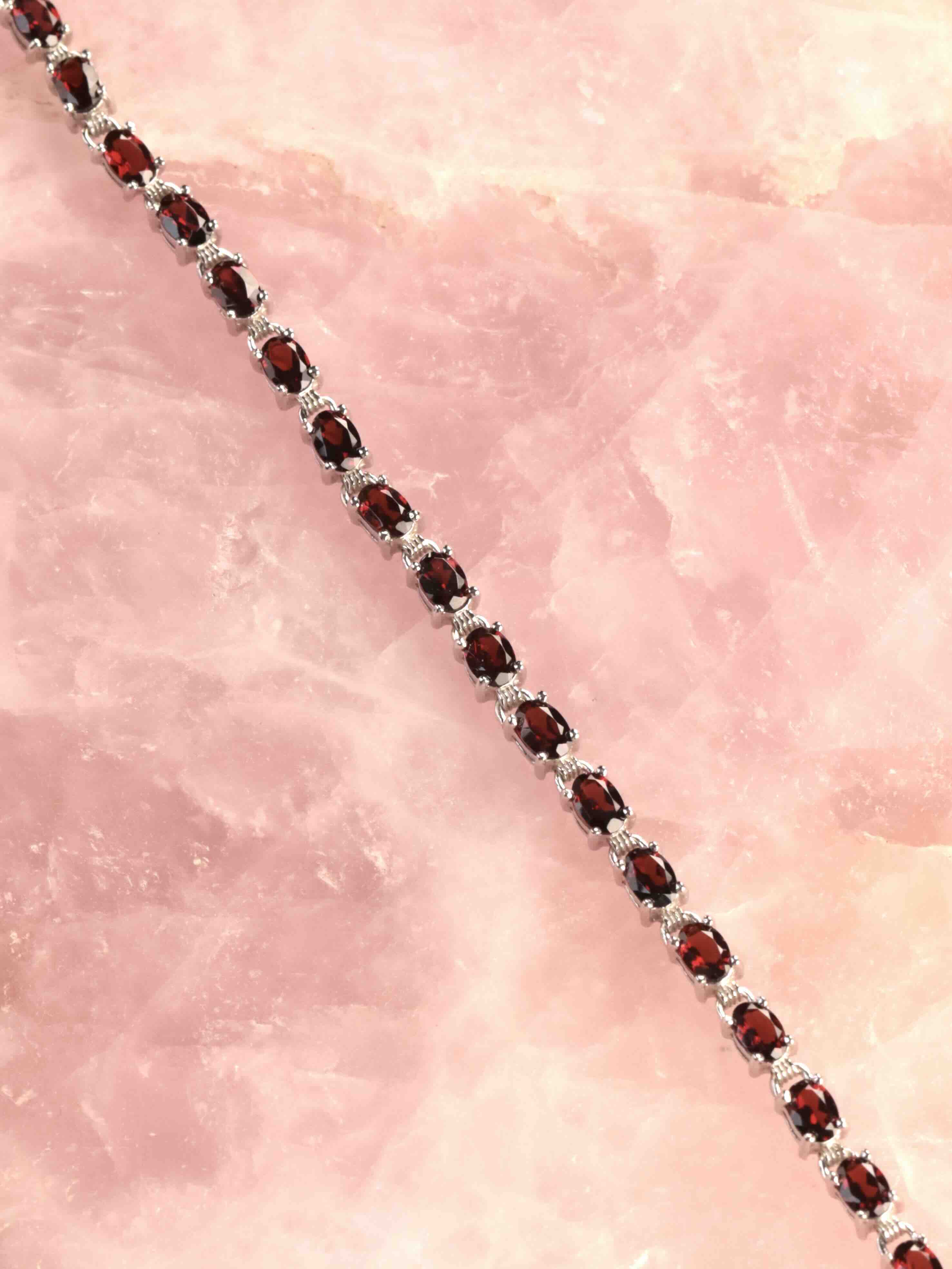 Bracelet Grenats & Argent 925 | Joie & Force vitale