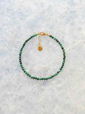 Bracelet Malachite 𖢻 Équilibre de l'Âme & persuasion