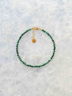 Bracelet Malachite 𖢻 Équilibre de l'Âme & persuasion