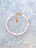 Bracelet Quartz rose 𖢻 Amour & Douceur