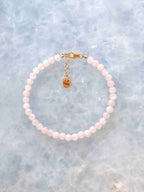 Bracelet Quartz rose 𖢻 Amour & Douceur
