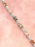 Bracelet Tourmalines multicolores & Argent 925 𖢻 Confiance sereine & ouverture