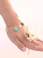 Bracelet à Charms en Gold-filled 14K SOLYA — bijou personnalisable fabriqué en Belgique
