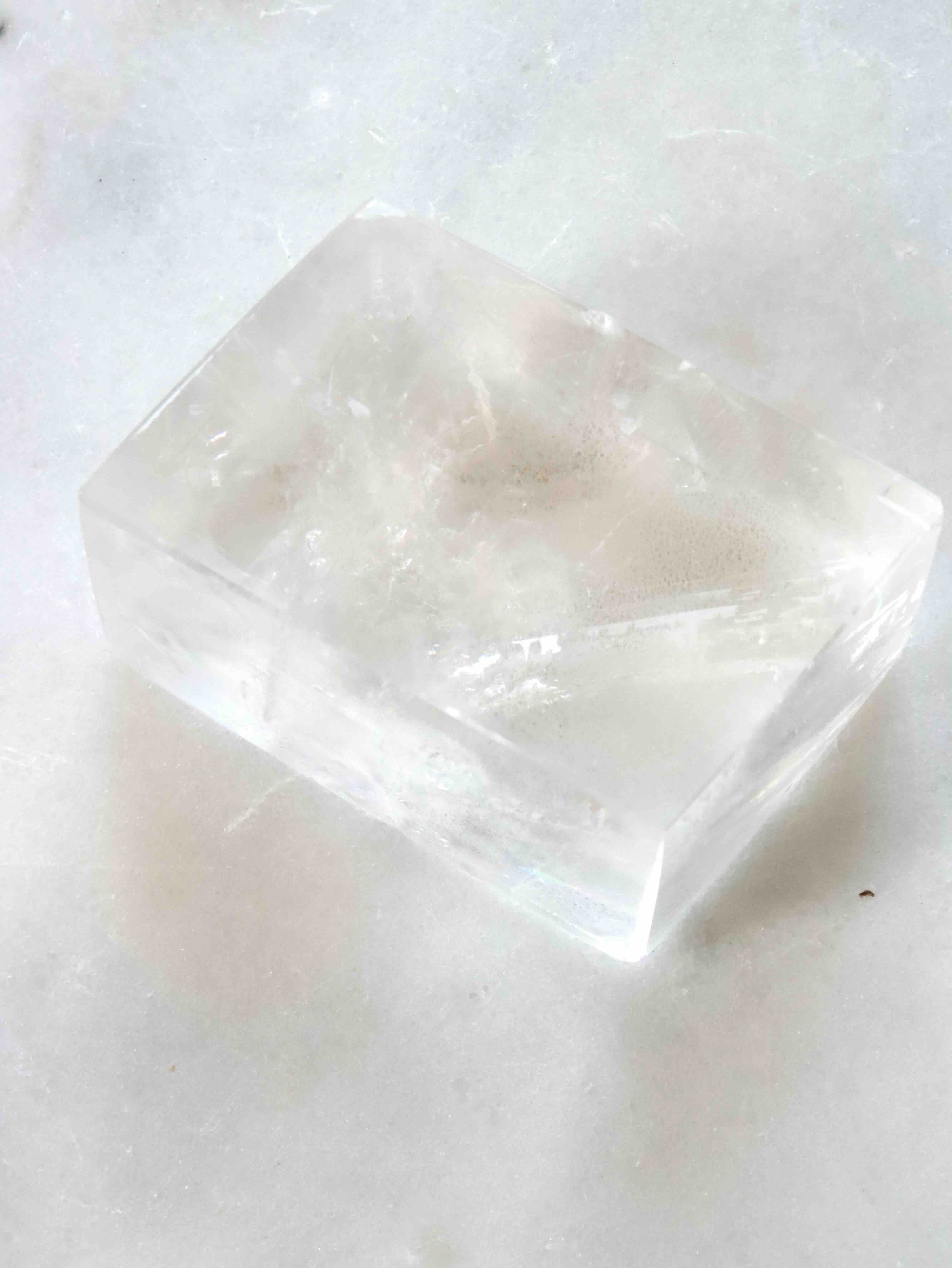 Calcite optique naturelle brute – cristal de clarté et de double vision – boutique SOLYA