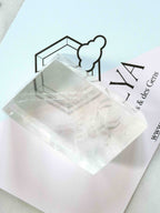 Calcite optique du Brésil – double réfraction – cristal transparent 5,8 cm – SOLYA Belgique