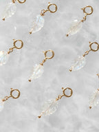 Plusieurs Charms Pierre de Lune Gold-filled 14K à plat — SOLYA Belgique
