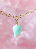 Charm aile en Amazonite et Gold-filled 14K SOLYA — pierre du second souffle et de la bienveillance