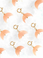 Charm lune Pierre de Lune taillée à la main et Gold-filled 14K SOLYA — bijou en pierres naturelles