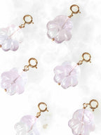 Charms patte de chien en Améthyste et Gold-filled 14K — charm interchangeable SOLYA, pierre naturelle éthique