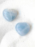 Coeur Calcite bleue | Pierre pour s'apaiser et se relaxer | SOLYA | Bijoux, pierres, cristaux & minéraux en Belgique | Ethique et naturelles
