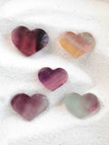 Coeur en Fluorite | Pierre pour la reconnection à son savoir et détente  | SOLYA | Bijoux, pierres, cristaux & minéraux en Belgique | Ethique et naturelles