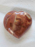 Coeur en Jaspe Polychrome du Brésil - Pierre pour la confiance et la sécurité - SOLYA - Bijoux, Cristaux et mineraux en Belgique - Boutique de pierres naturelles et ethiques