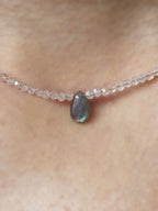 Collier Pierres de Lune & Labradorite | Pierre SOLYA pour la douceur féminine | Pierres naturelles & éthiques en Belgique | Boutique de bijoux, cristaux & minéraux en ligne