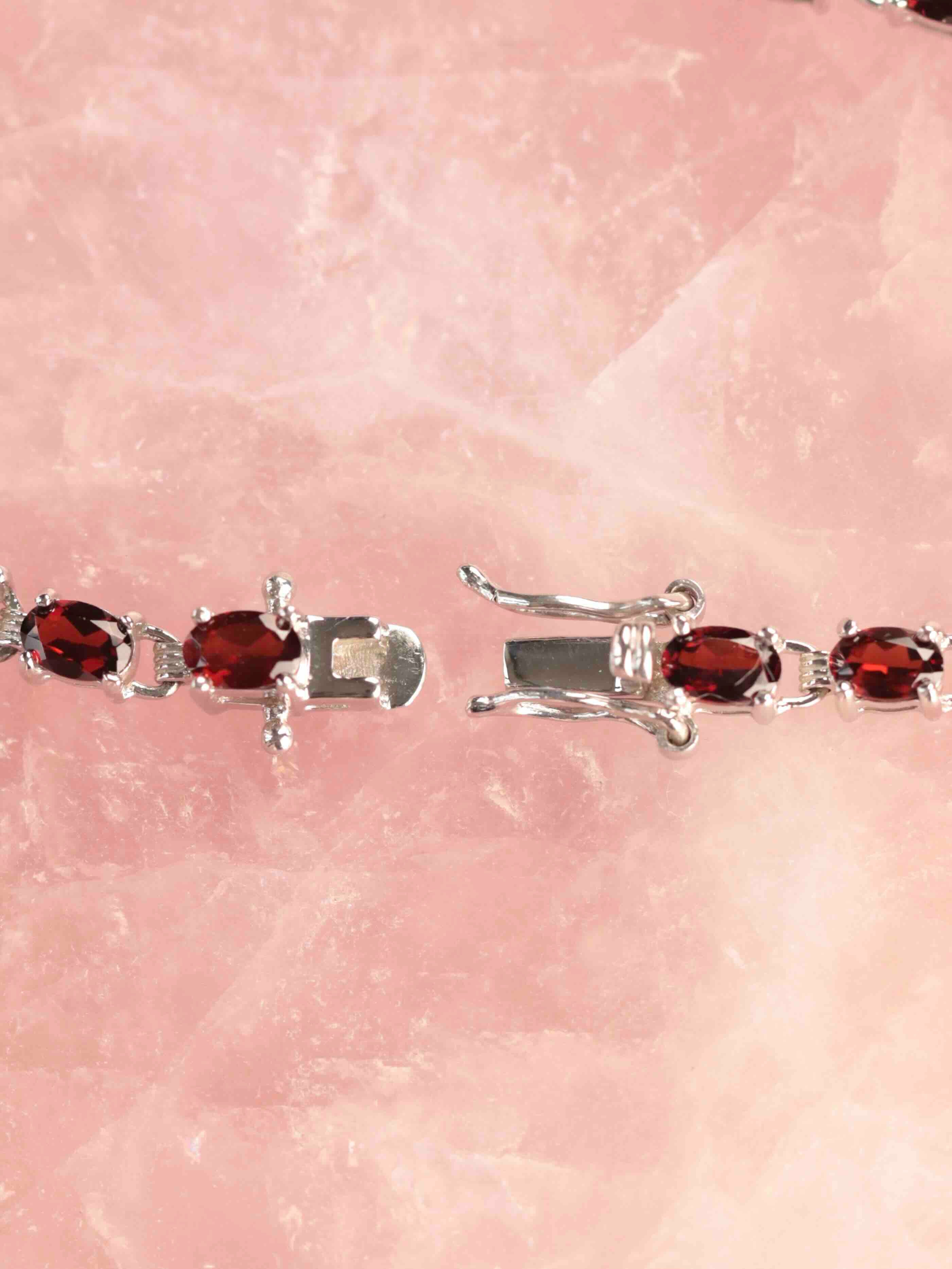 Bracelet Grenats & Argent 925 | Joie & Force vitale