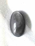 Galet d'Obsidienne Argentée naturelle – reflet argenté sur verre volcanique noir – pierre de libération – SOLYA Belgique