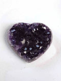 Grand coeur Améthyste druzy | Pierre pour se détendre & se reconnecter  | SOLYA | Bijoux, pierres, cristaux & minéraux en Belgique | Ethique et naturelles
