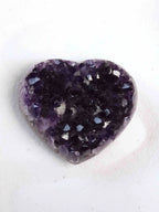 Grand coeur Améthyste druzy | Pierre pour se détendre & se reconnecter  | SOLYA | Bijoux, pierres, cristaux & minéraux en Belgique | Ethique et naturelles
