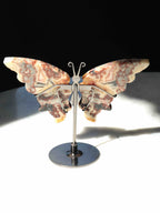 Papillon en Agate du Mexique jaune - Pierre pour l'Audace & le Bonheur - SOLYA - Bijoux, Cristaux et mineraux en Belgique - Boutique de pierres naturelles et ethiques
